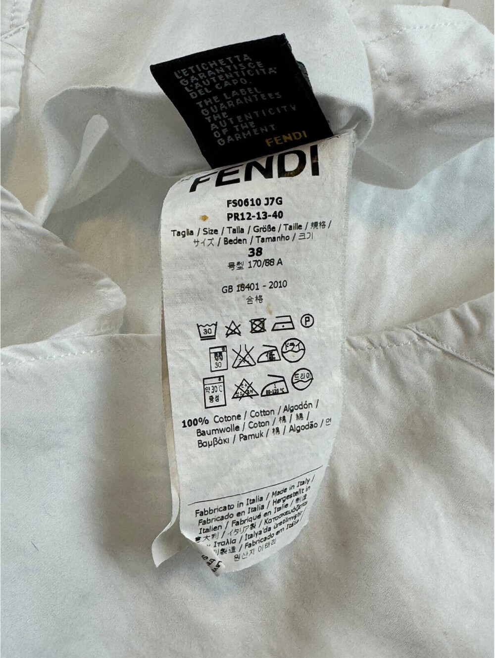 Fendi Button Shirt - Picture 5 of 6